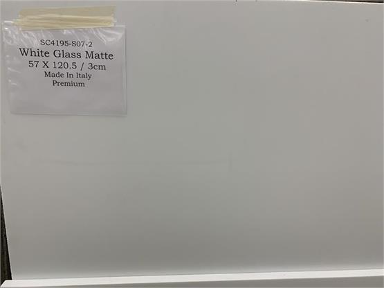 Matte White Glass